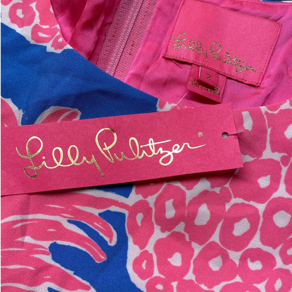 Lilly Pulitzer Blanca Stretch Romper Dress Shift Little Flamenco Pineapp… - Picture 11 of 14